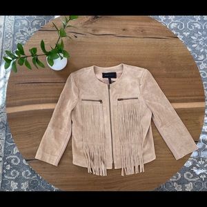 Women’s BCBG Faux Leather Tan Blazer